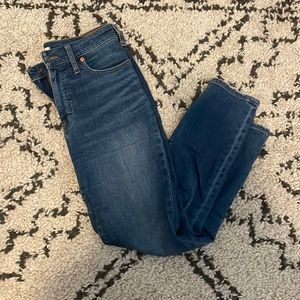 Madewell skinny high rise crop jeans